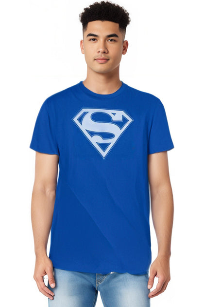Gildan Superman Shield Tee Blue Small 4