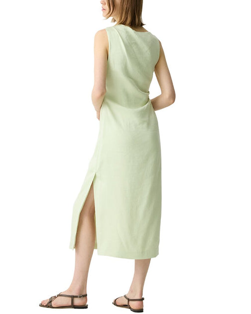 Theory Linen-Blend Tank Dress Green US 2 3