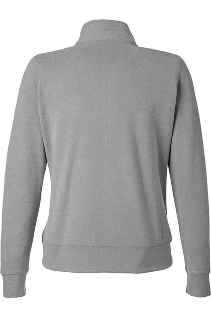 J. America Element Fleece Quarter-Zip Sweatshirt Grey Small 3