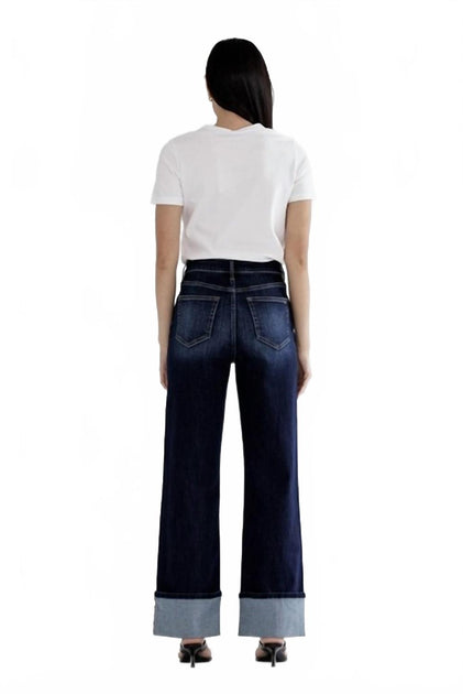 Mica Denim High Rise Wide Leg Jeans Blau 27 3