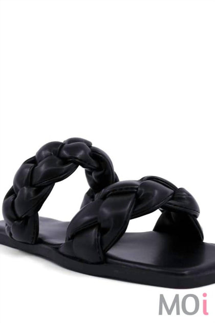 Shu Shop Daria Braided Sandal Black US 6 4