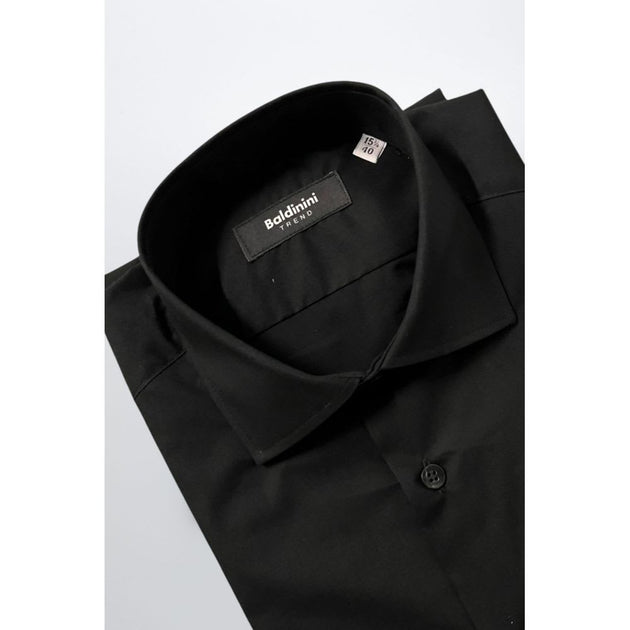Baldinini Trend Cotton Shirt Black XS 4