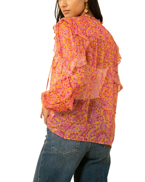 Hale Bob Silk Top Pink XS 3