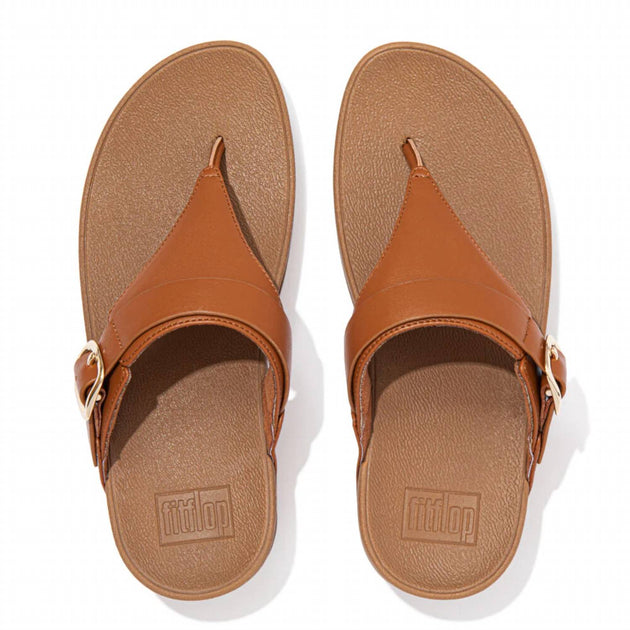 FitFlop Lulu Adjustable Toe-Post Sandal Brown 42 4