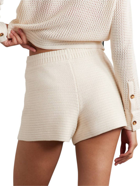 La Ligne NYC Crochet Jane Short Weiß Small 3