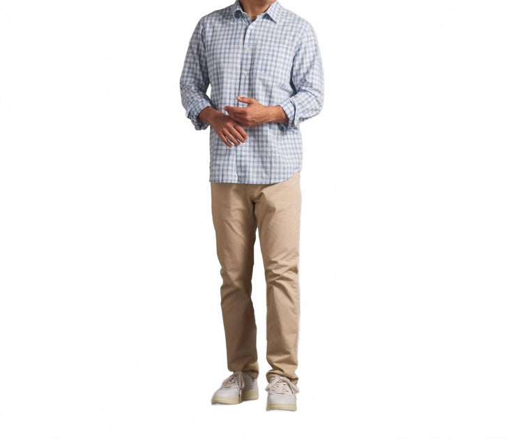 Grayers Space Dyed Gingham Shirt Grey Small 3