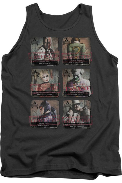 Gildan Batman Arkham City Arkham Lineup Tank Top Black XXL 2