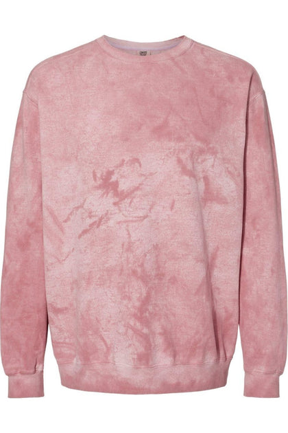 Comfort Colors Colorblast Crewneck Sweatshirt Pink Large 2
