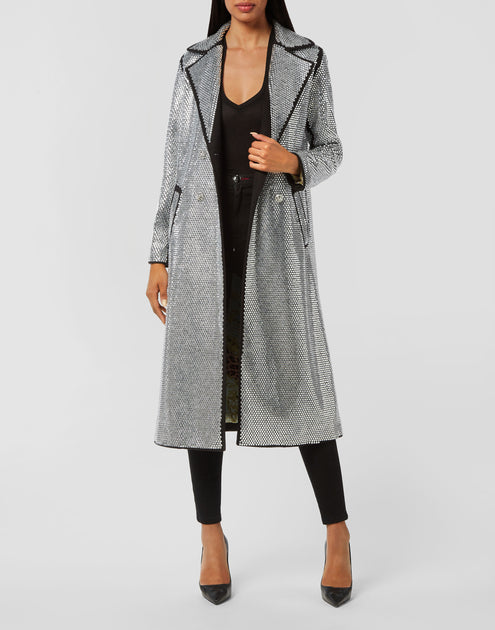 Philipp Plein Long Coat Grey Medium 3