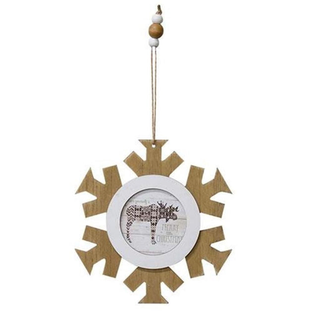 Hivvago Nordic Moose Wood Ornament 3