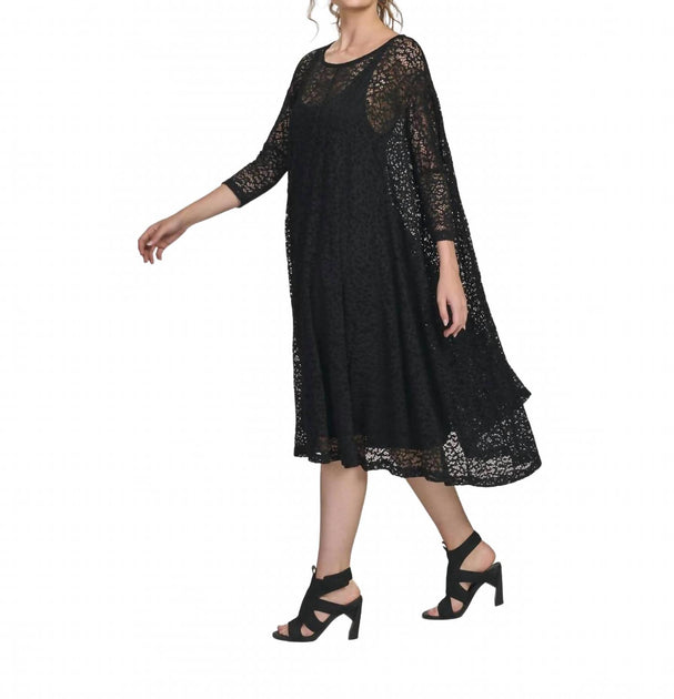 Alembika Artemis Trapeze Dress Black Medium 3