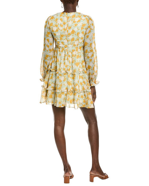 Robe Midi Imprimée Marion Jaune Small 3