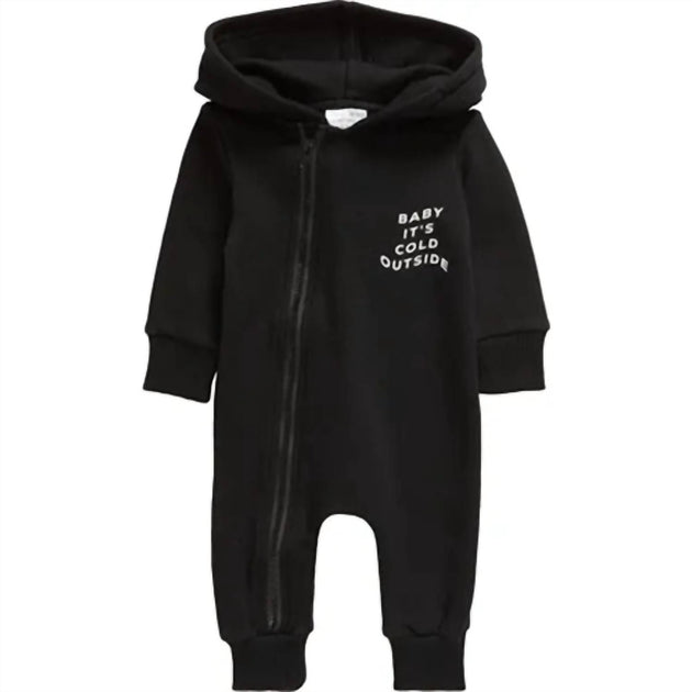 Tiny Tribe Kapuzen-Strampler Schwarz 18-24 Monate 2