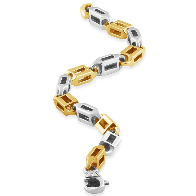 Pompeii3 Men's Link Bracelet Silver 8.5in 4