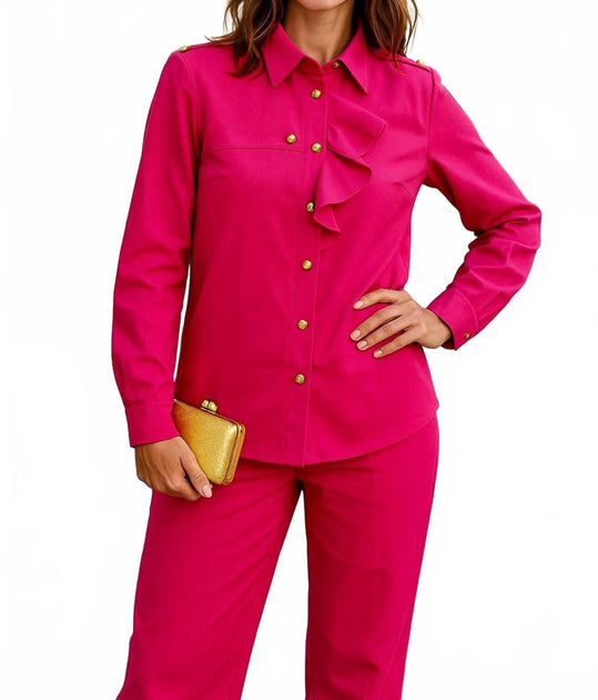 Diva USA Long Sleeve Shirt Pink XXLarge 2
