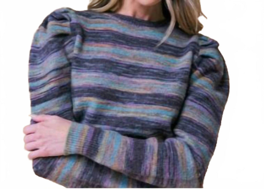 Flying Tomato Sweater Knit Top Purple Large 2