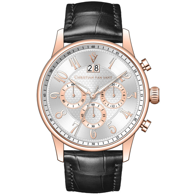 Christian Van Sant Heritage Silver Round 42mm Silver 3