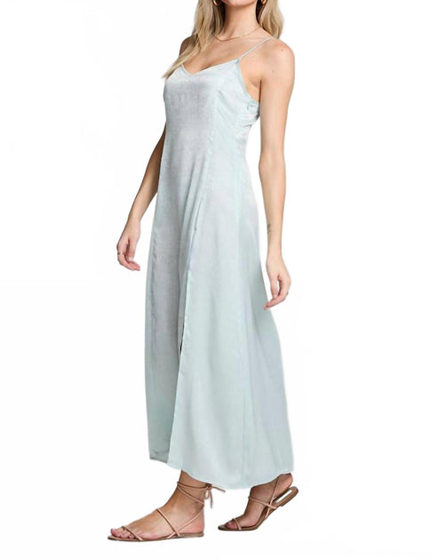Saltwater Luxe Tank Midi Dress Blue Medium 3
