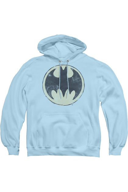 Gildan Batman Old Time Logo Hoodie Blue Medium 2