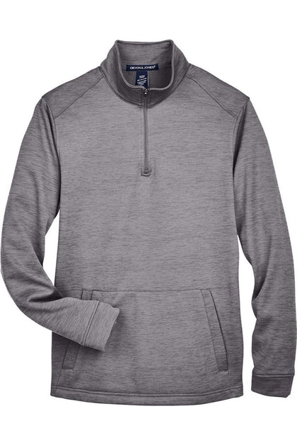 Devon & Jones Newbury Fleece Quarter-Zip Pullover Grey 4XLarge 2