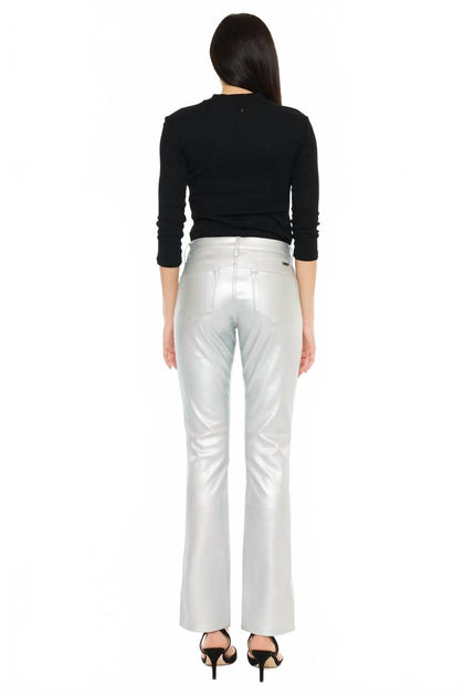 KanCan Starlight Shimmer Pants White Petite 26 4