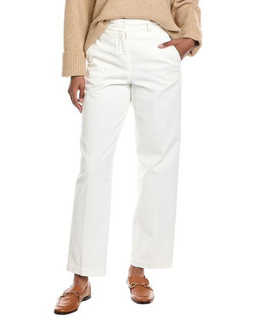 Peserico Cordhose mit Begrenztem Bein Weiß EU 40 2