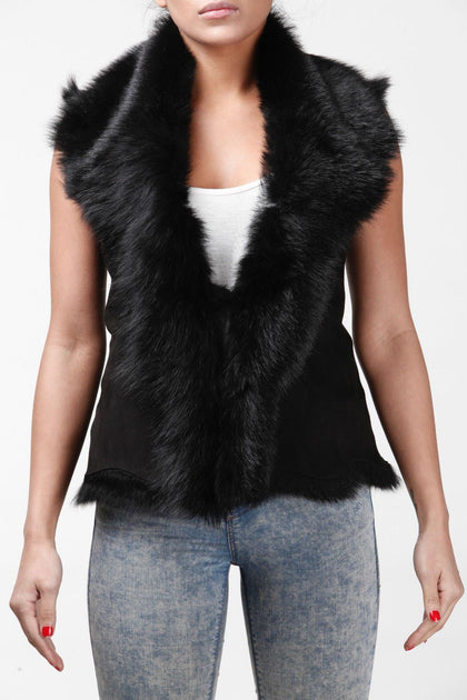 Infinity Toscana Sheepskin Gilet Grey XS 3