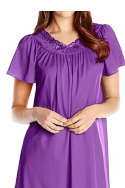 Shadowline Short Gown Purple Small 5