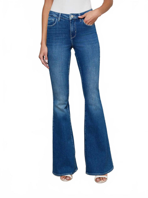 L'Agence Bell Flare Jeans Blue 30 2