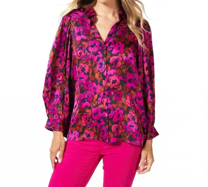 ESQUALO Sorena Bluse mit Blumenmuster Pink US 4 2