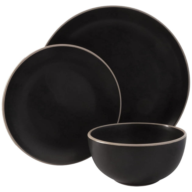 Gibson Home Rockaway 12 Piece Stoneware Dinnerware Set 3