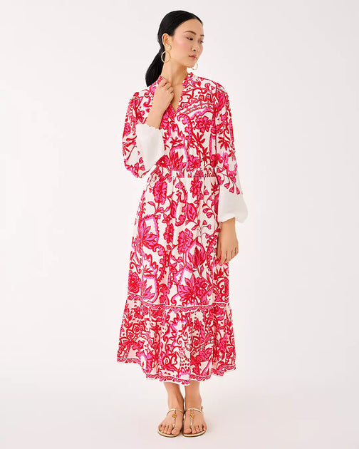 Lilly Pulitzer Axton Midi Dress Multi US 8 4