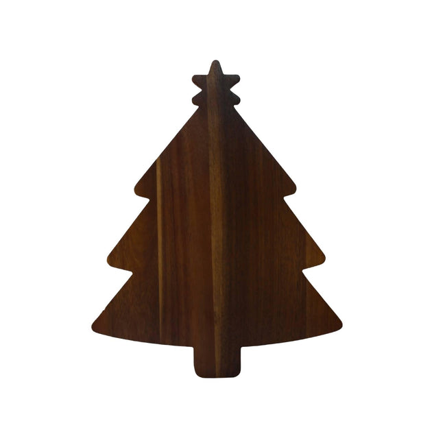Creative Labs Holiday Tree Acacia Wood Board Brown 40.6 x 32.4 cm 2