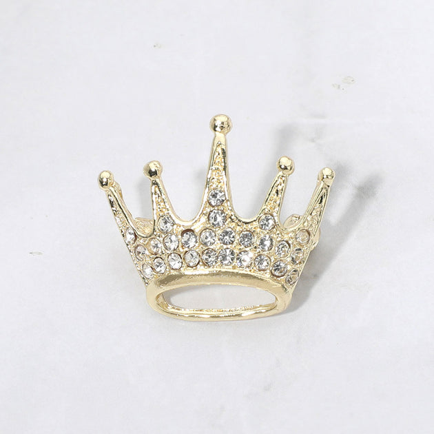 FASHNZFAB Crown Pin Brooch Silver 2