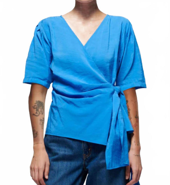 Nation LTD Luisa Blouse Blue Large 2