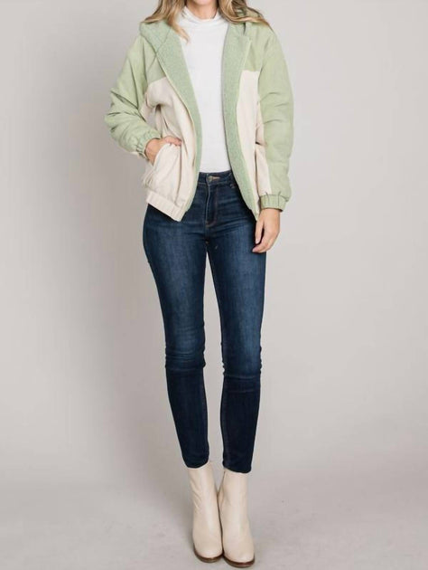 Allie Rose Kapuzenjacke Grün Groß 2