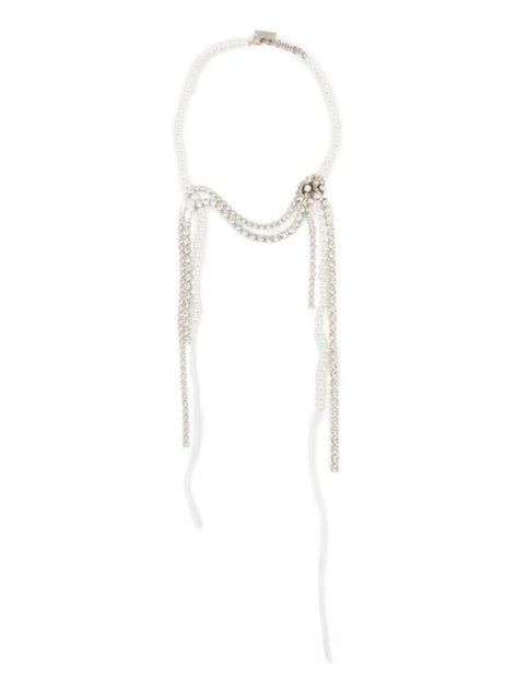 ネックレス・ペンダント Mm6 By Maison Margiela Dangle Necklace With Faux-Pearl Mm6 By Maison Margiela Dangle Necklace With Faux-Pearl