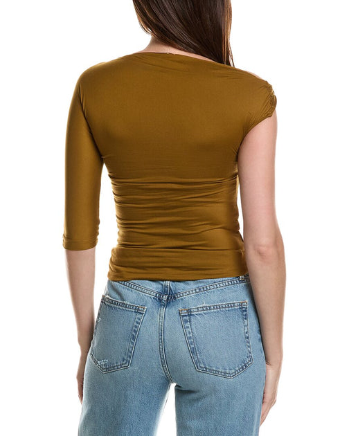 & Rouge Top Blouse Green Small 3