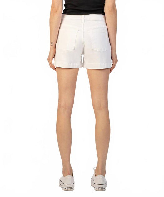 KUT FROM THE KLOTH Jane High Rise Shorts White US 16 4