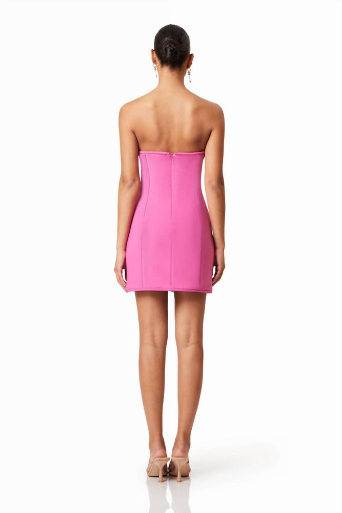 elliatt janelle mini dress Strapless In Pink Size:45 made in usa clothing Designed with a flattering Dress Like Sally Brown