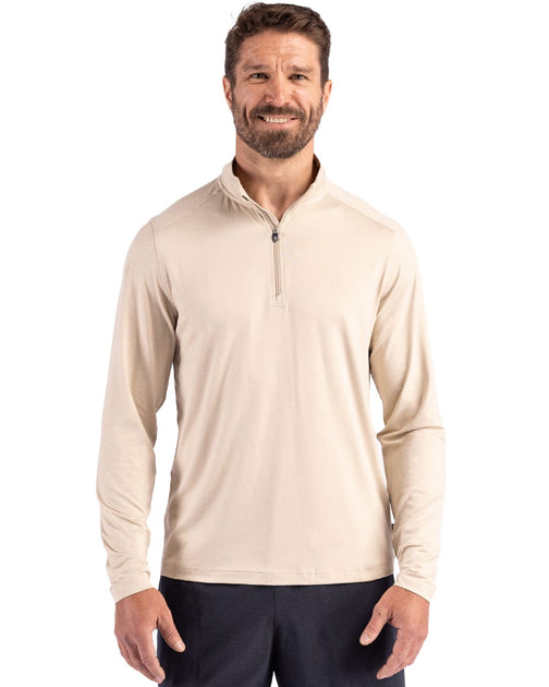 Cutter & Buck Coastline Epic Comfort Quarter Zip Orange Medium 2