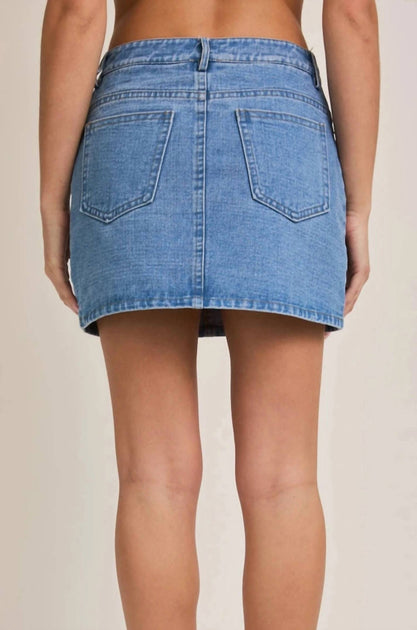 LE LIS The Jetty Skort Blue Small 3