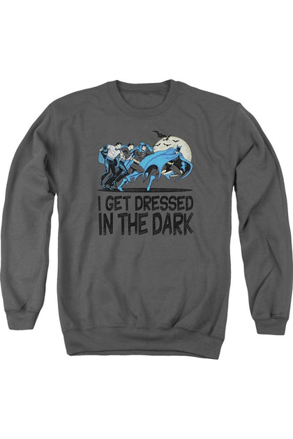 Gildan DC Comics Get Dressed Crewneck Sweatshirt Grey Small 2
