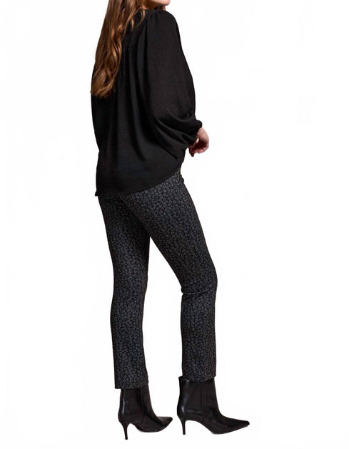 TRIBAL Airflow Long Sleeve Mandarin Collar Blouse Black Small 3