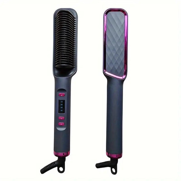 ERUULE Advanced Ceramic Straightening Brush Grey One Size 2