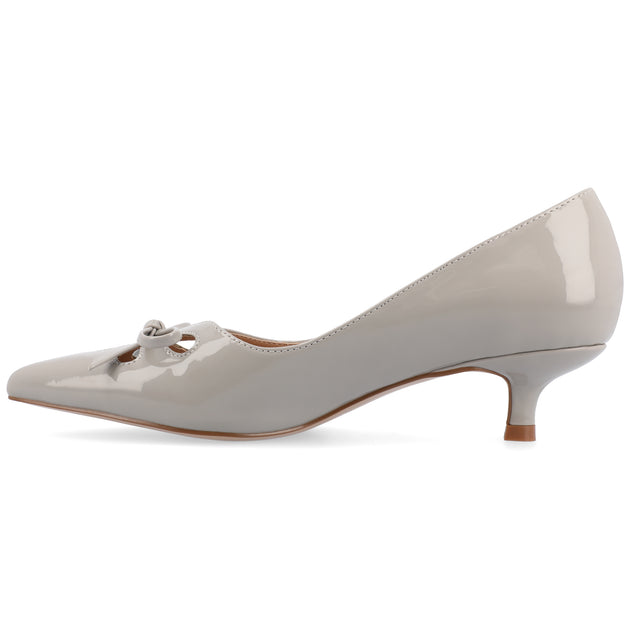 Journee Collection Lutana Kitten Heel Grey US 6 3