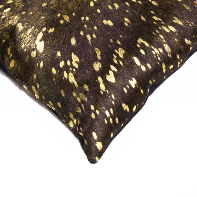 Hivvago Cowhide Pillow Chocolate 12x20 4