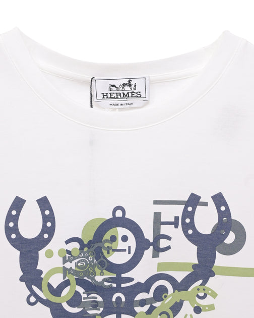 Mayoral White Robot Print T-Shirt