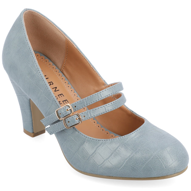 Journee Collection Windy Pumps Blue US 8.5 4