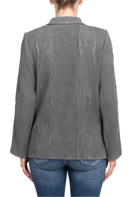 TRUEDAMES Notched Collar Jacket White Large 4